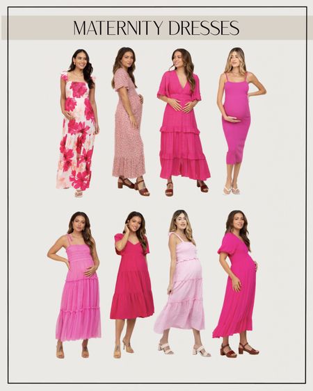 Pink Blush Maternity dresses. Girl baby shower dresses. Pregnancy outfits  

#LTKbaby #LTKbump #LTKunder100