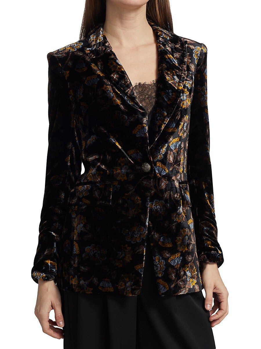 Veronica Beard Women's Long and Lean Dickey Jacket - Black Multicolor - Size 0 | Saks Fifth Avenue OFF 5TH