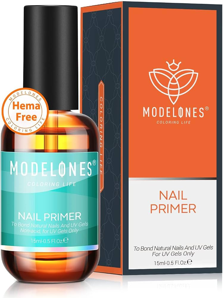 modelones Nail Primer, 15 ml Acid Free No Lift Nail Prep Dehydrator Bond Primer, Hema-Free Nail B... | Amazon (US)