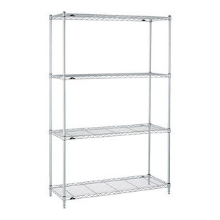 InterMetro® 4-Shelf Starter Unit White | The Container Store
