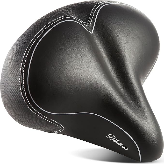 Oversized Comfort Bike Seat - Most Comfortable Replacement Bicycle Saddle - Universal Fit for Exe... | Amazon (US)