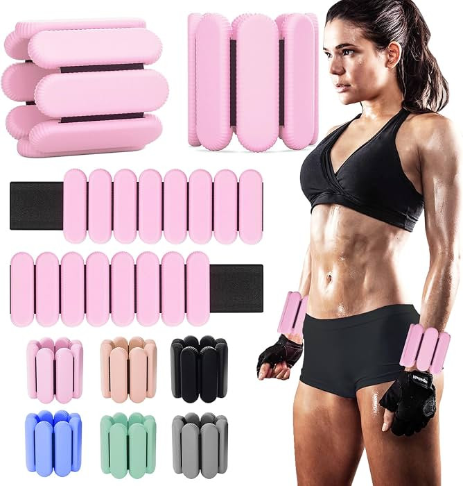 Adjustable Ankle Weights for Women Men,Wrist Weights set for Walking Running,1 Pair (1Lbs Each) S... | Amazon (US)