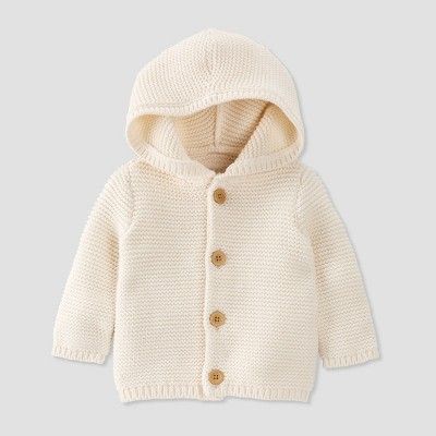 Baby Hooded Sweater - little planet by carter's Off-White | Target