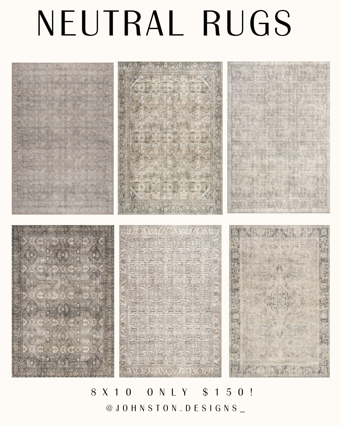 Neutral rugs from Amazon! Loving the prints and tones on these.  I have the “cally grey” shown in upper right corner in picture and swipe to second picture to see in my bedroom! This is a great affordable option for a good quality rug. 


Affordable Home Finds | Area Rugs | Low Pile Rugs | Bedroom Finds | Neutral Finds | Neutral Home | Budget Friendly Home Decorr

#LTKHome #LTKSaleAlert