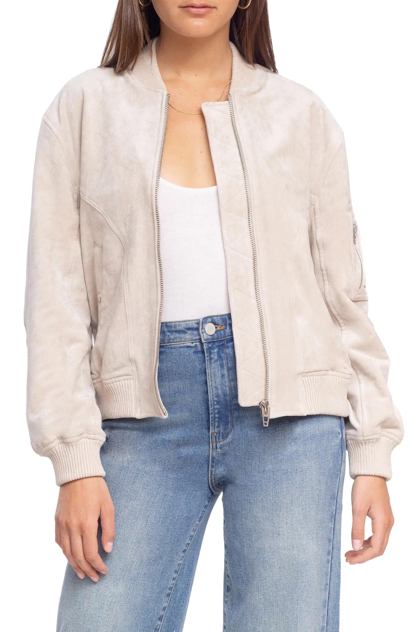 BLANKNYC Faux Suede Bomber Jacket | Nordstrom | Nordstrom