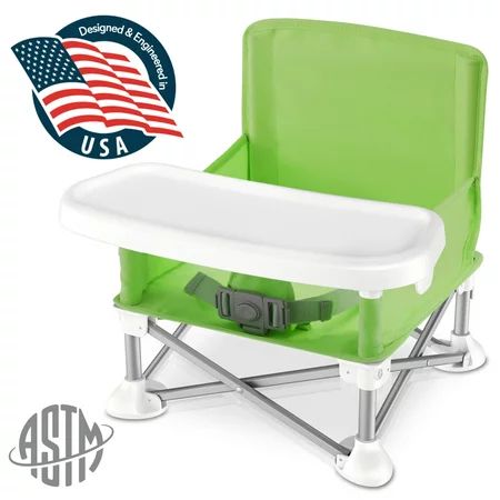 SereneLife SLBS66G - Baby & Toddler Booster Seat Feeding Chair, Easy Setup Portable & Folding Style | Walmart (US)