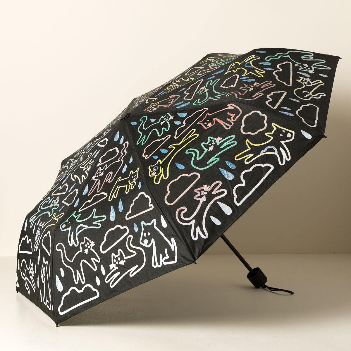 Raining Cats & Dogs Color-Changing Umbrella | UncommonGoods