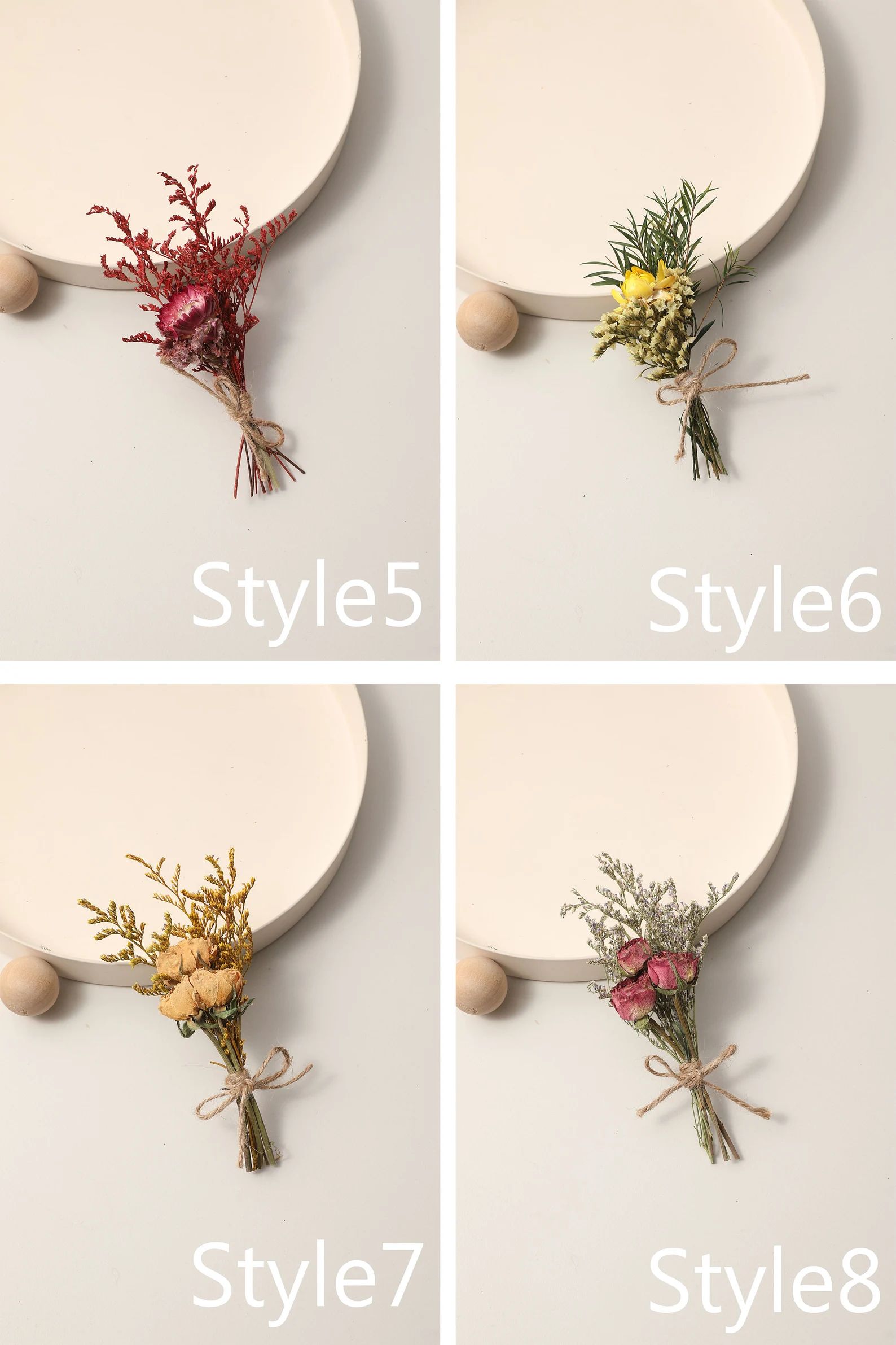 Boho Mini Dried Flower Bouquets,table Decorations,mini Dry Flower Bouquet,bridal Bouquet Wedding ... | Etsy (US)