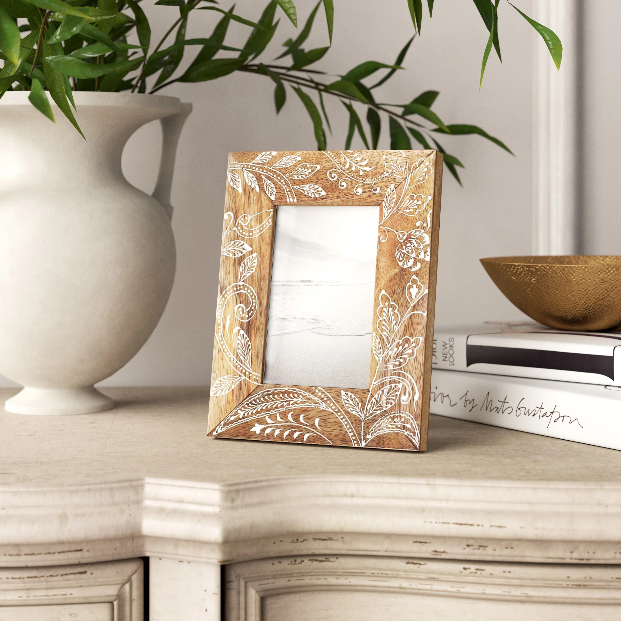 Dakota Fields Kathline Floral Picture Frame & Reviews | Wayfair | Wayfair North America