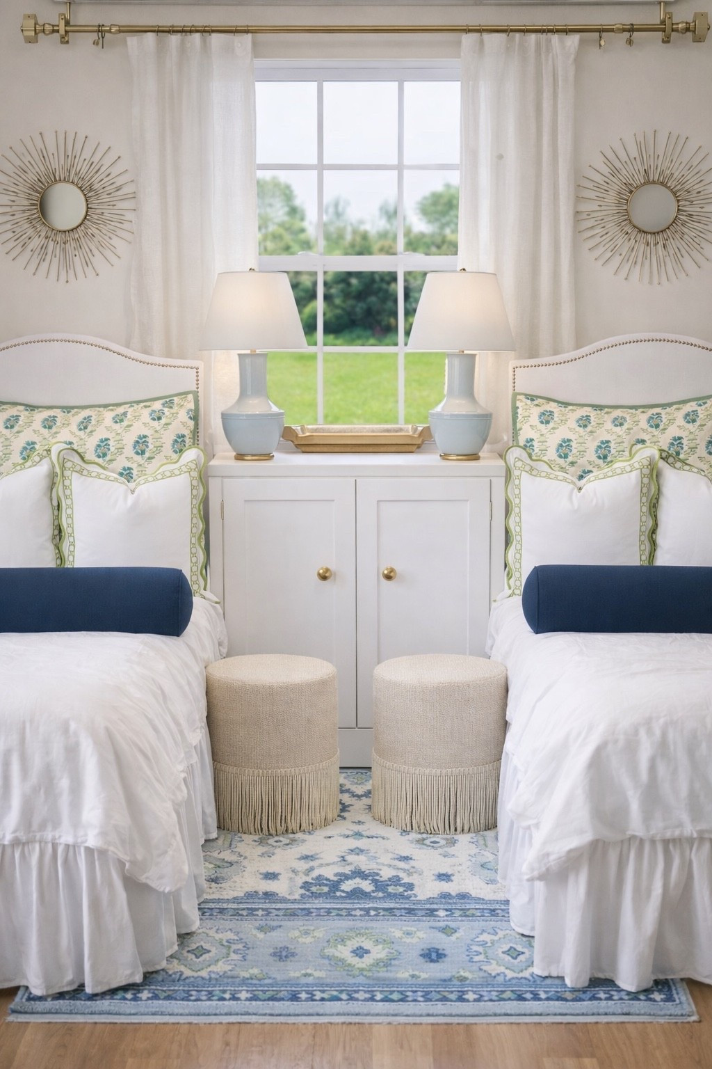 Proof that a dorm room can feel this serene ✨
Classic blues, fresh whites, and brass accents came together to turn this shared dorm into a space that feels calm, cohesive, and elevated. Everything is linked on LTK 🤍

#LTKFindsUnder100 #LTKU #LTKHome
