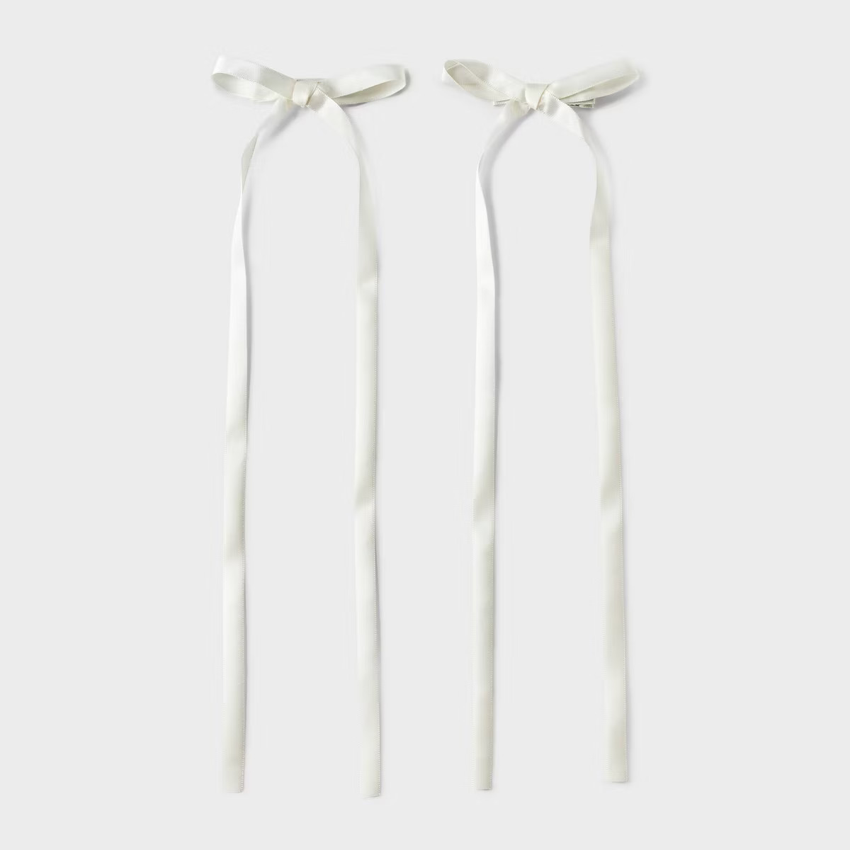 Double Bow Salon Hair Clip Set 2pc - Wild Fable™ Cream | Target