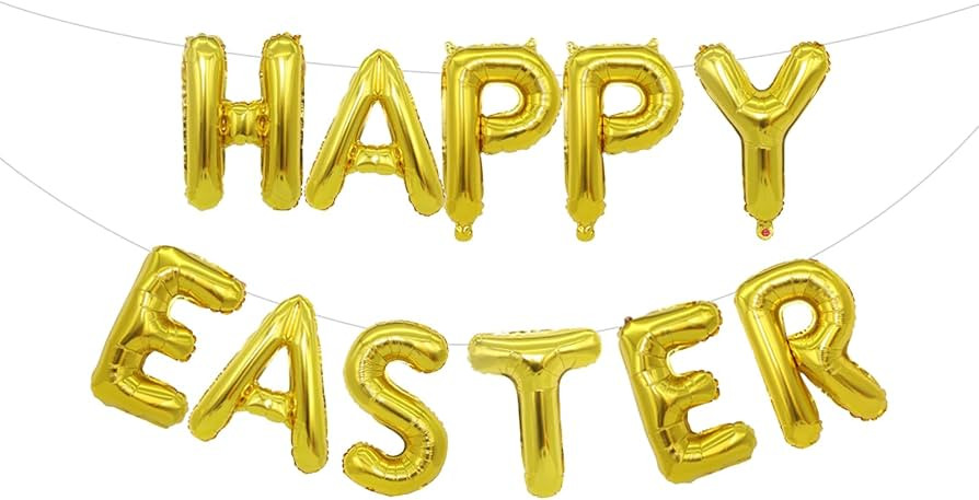 Easter Balloons Easter Party Decorations Easter Banner Happy Easter Banner Happy Easter Balloons ... | Amazon (CA)