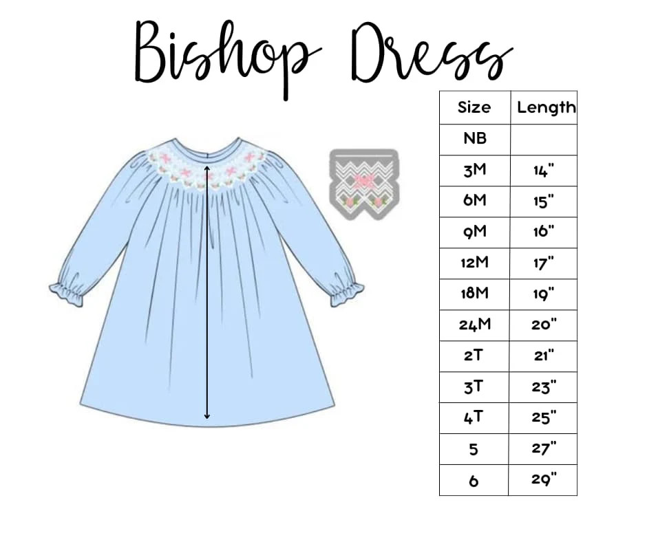 SIZE CHARTS: Bishop Style Dresses | Tutti Frutti Kids Co