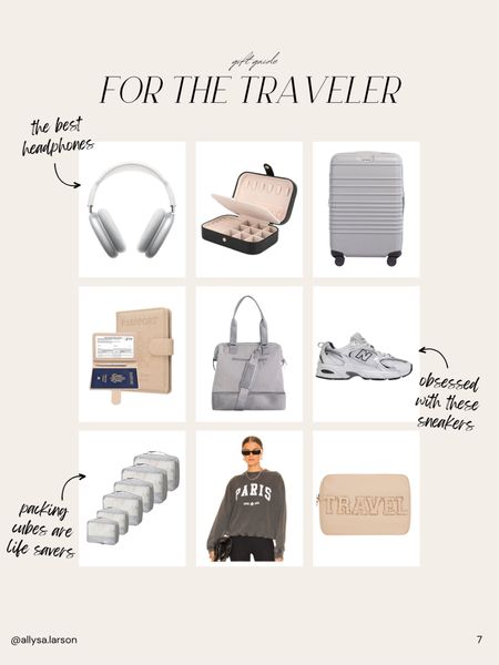 Gift guide, travel finds, travel essentials, luggage, tote bag, headphones, sneakerss

#LTKHoliday #LTKtravel #LTKGiftGuide