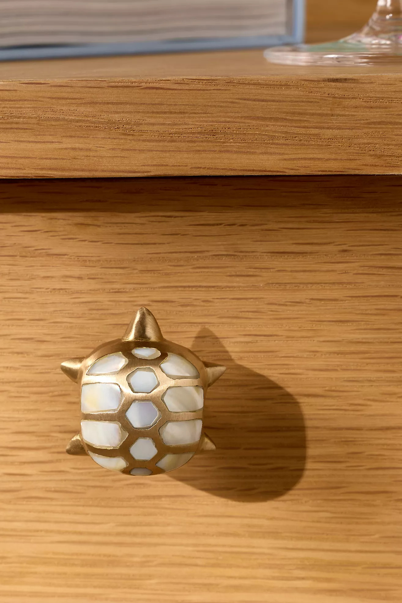 Mata Turtle Mother of Pearl Knob | Anthropologie (US)