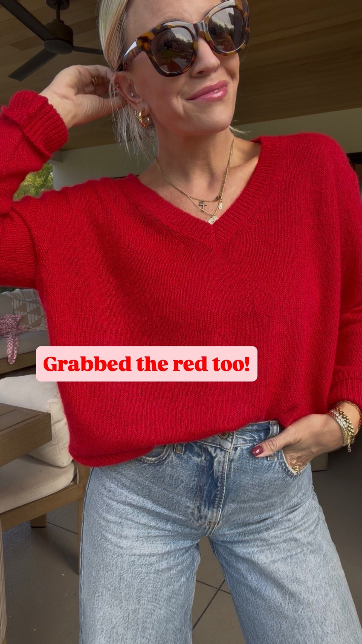 Same sweater also comes in red!

#LTKootd #LTKgrwm #LTKmomlife