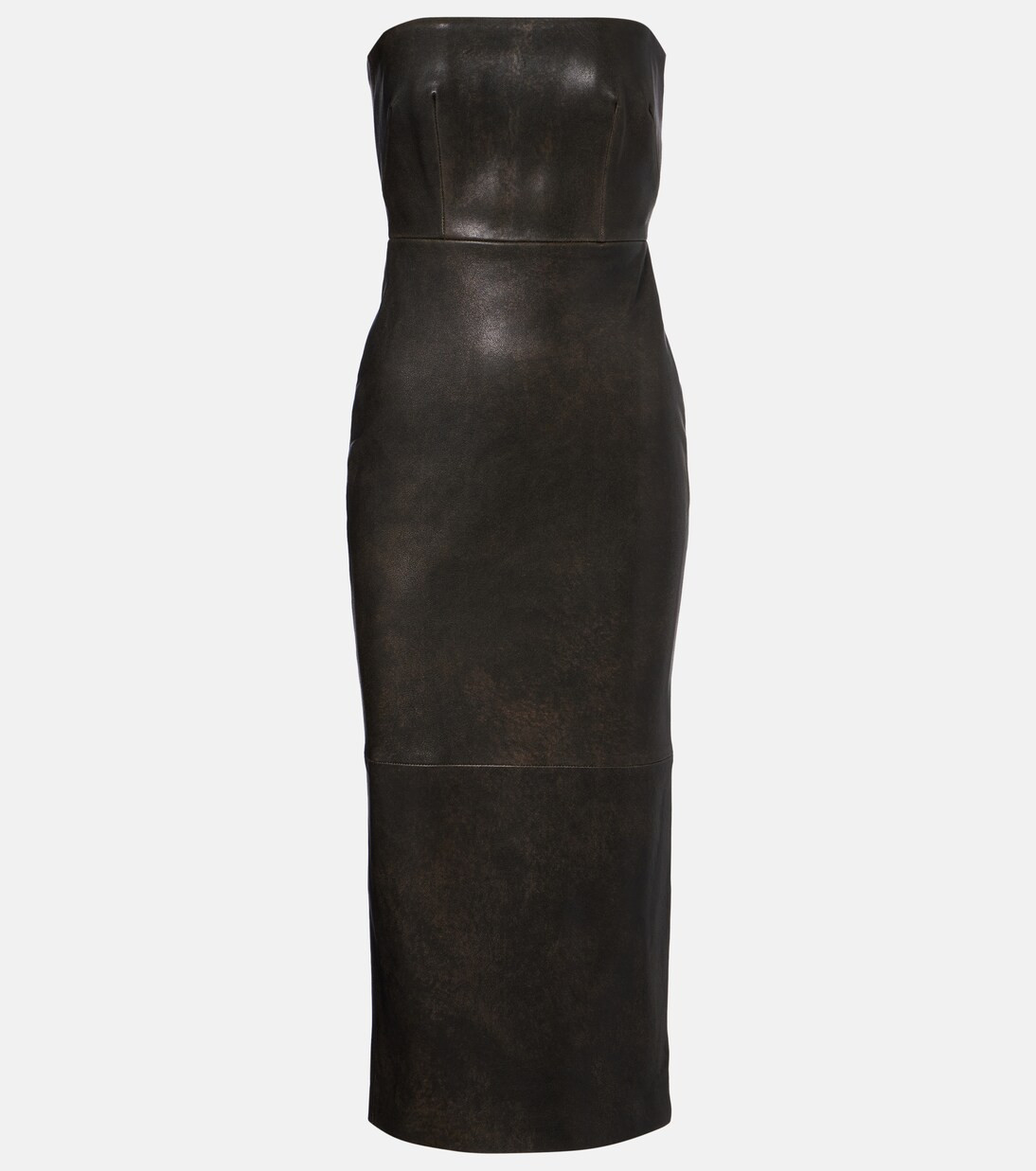 Leather midi dress | Mytheresa (US/CA)