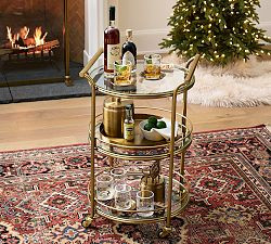 Three Tier Metal Bar Cart (20") | Pottery Barn (US)