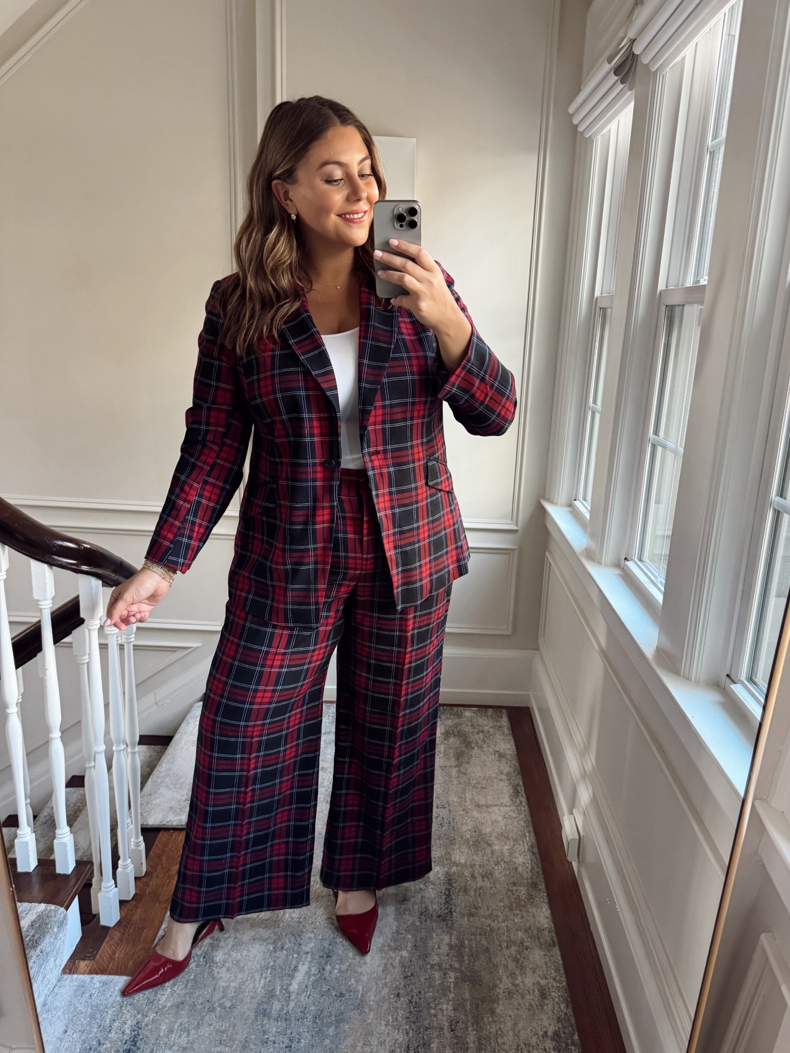 This set is so good for holiday family photos or a holiday party! Wearing size 18 in both blazer & pants, XXL tall in T-shirt. 

#LTKHoliday #LTKPlusSize #LTKParties