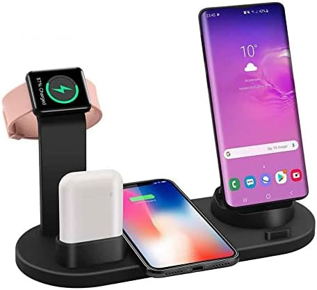 Juicy Chargers - 4 in 1 Wireless Charger Stand | Charging Station for iPhone 12 Mini/11 Pro Max/X/XR | Amazon (US)