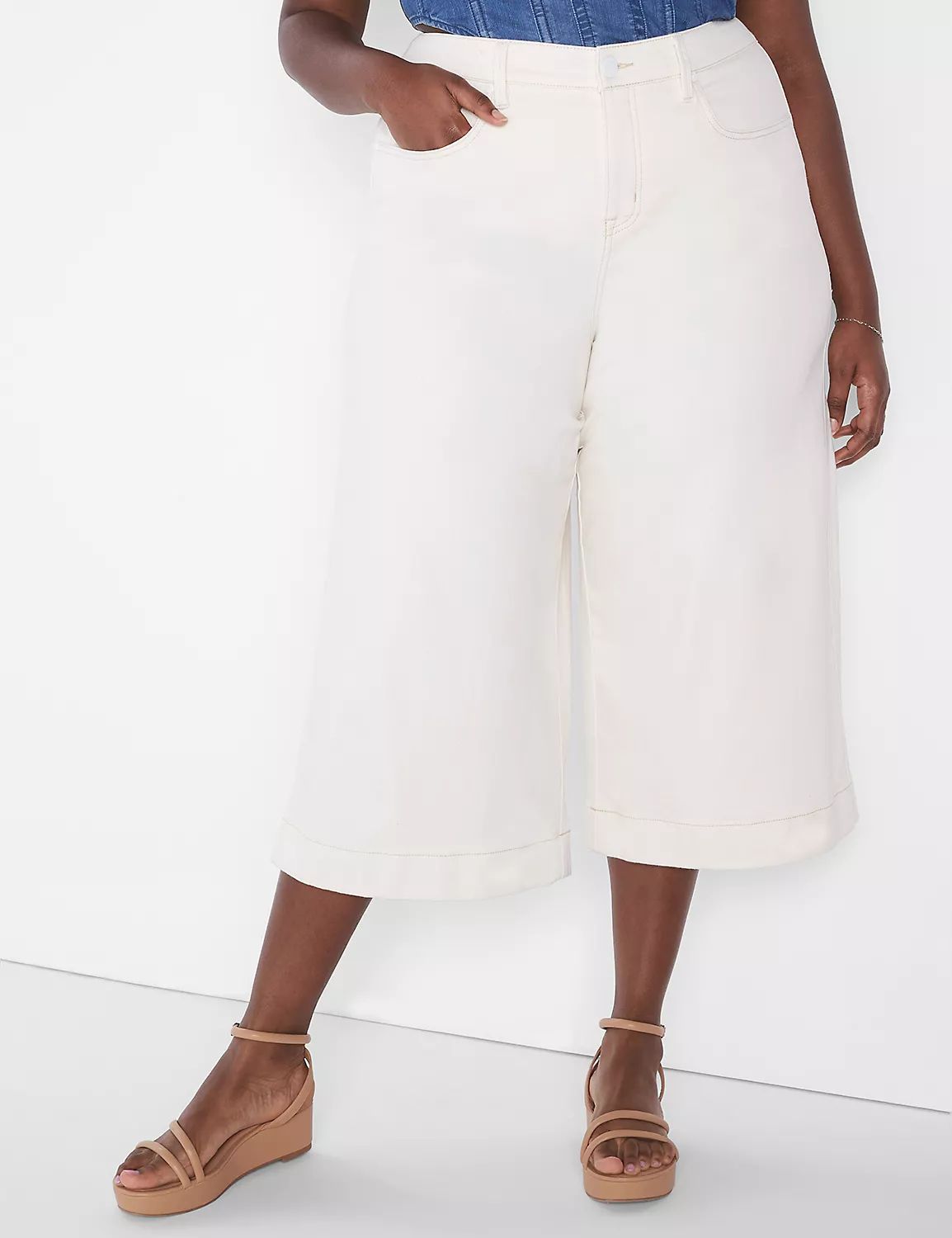 Signature Fit Crop Wide Leg Jean | LaneBryant | Lane Bryant (US)