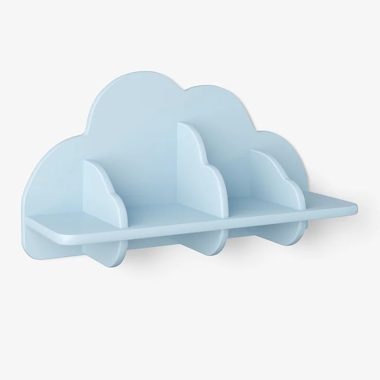 Mainstays Kids Cloud Shaped Decorative Wall Shelf, Blue | Walmart (US)