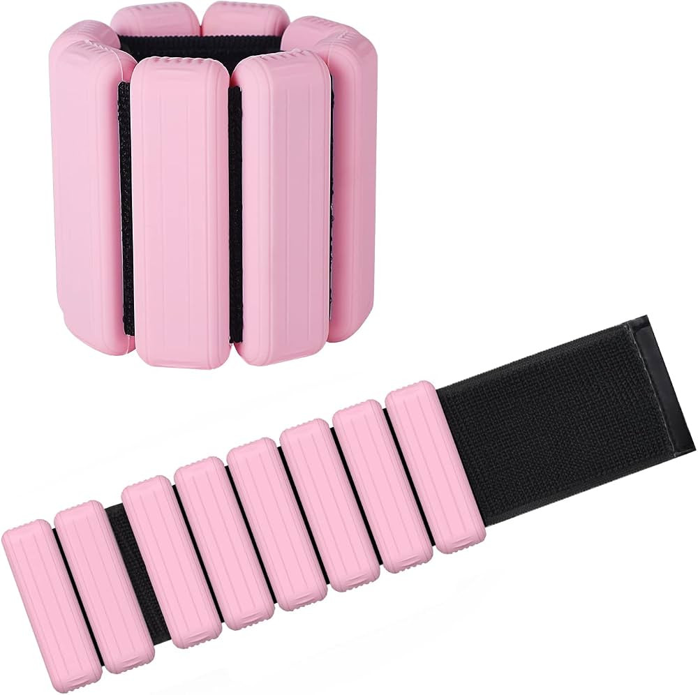 Rhswets Adjustable Wrist Weights - Set of 2 ((1lb & 2lb)) | Wearable Wrist & Ankle Weights Bracel... | Amazon (US)