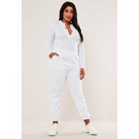 Plus Size White Oversized 90'S Joggers | Missguided (US & CA)