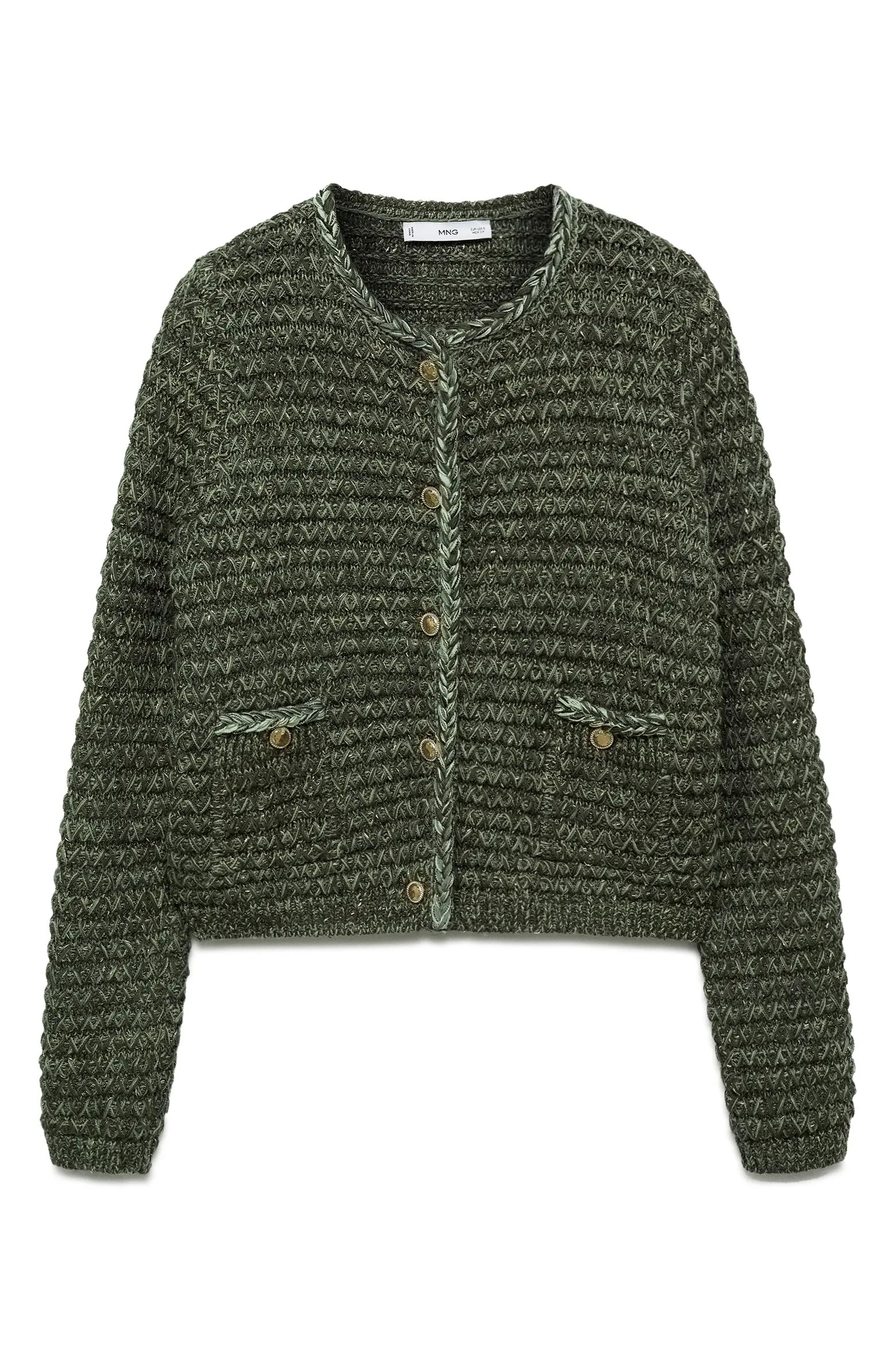 Metallic Chunky Knit Cardigan | Nordstrom