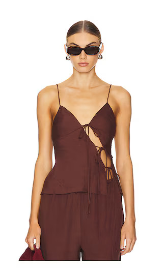 Mariah Cami in Chocolate | Revolve Clothing (Global)