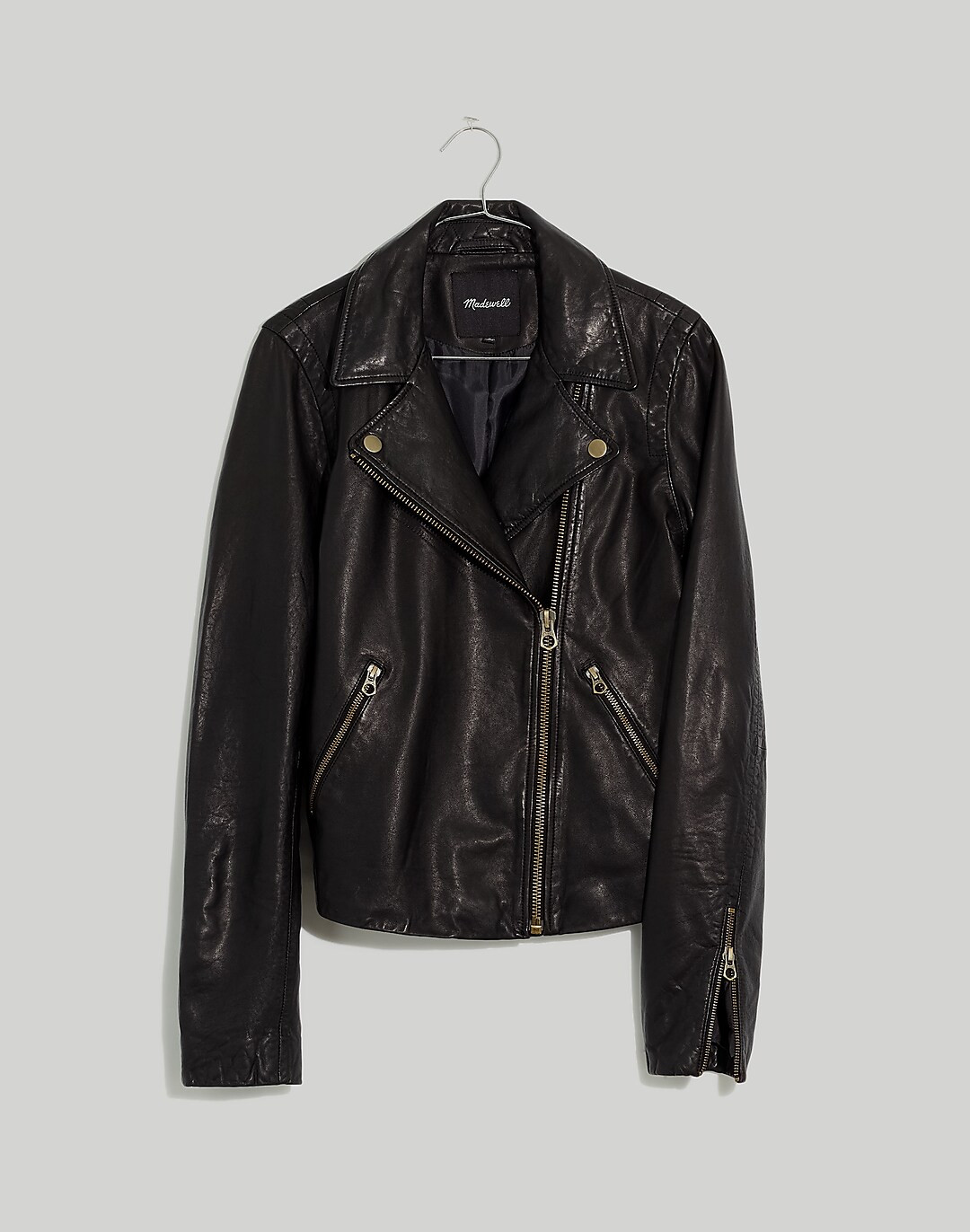 The Washed Leather Motorcycle Jacket | Madewell