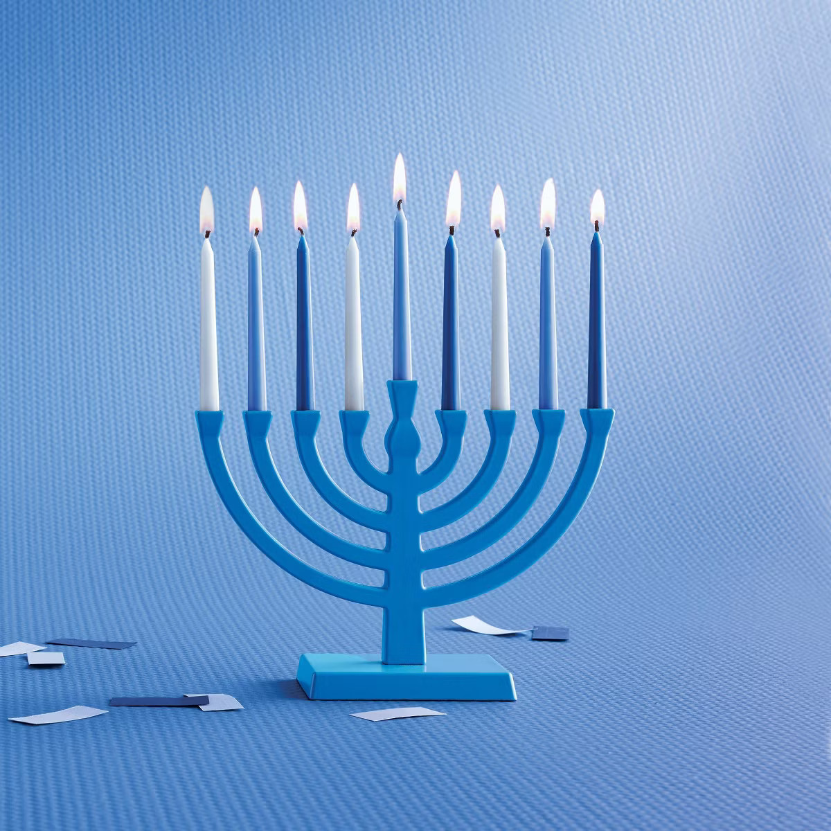 45ct 4" Hanukkah Menorah Candles Blue - Spritz™ | Target
