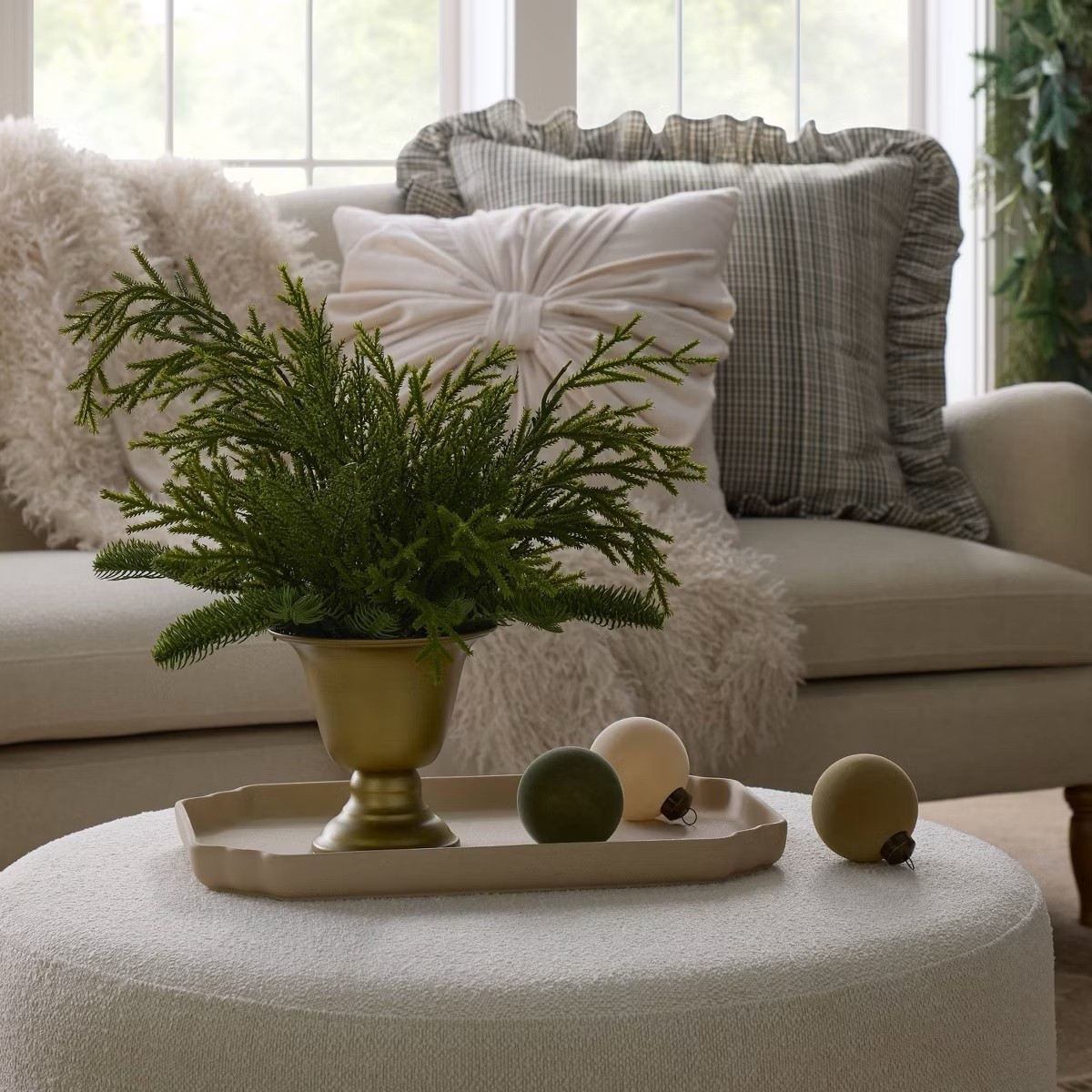 New Studio McGee holiday collection, ornaments on sale! Christmas cozy styling! Shop early! Throw pillows, blanket, greenery arrangement and more holiday styling decor  

#LTKHome #LTKFindsUnder50 #LTKSeasonal