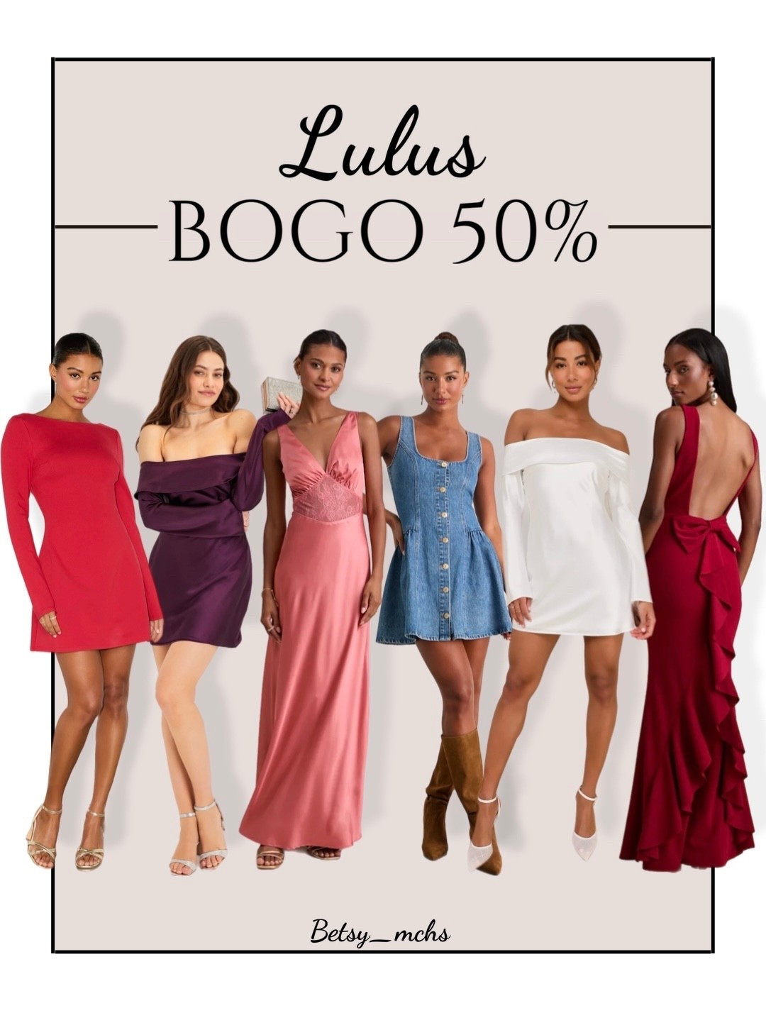 BOGO 50% off lulus

#LTKSaleAlert #LTKFindsUnder100