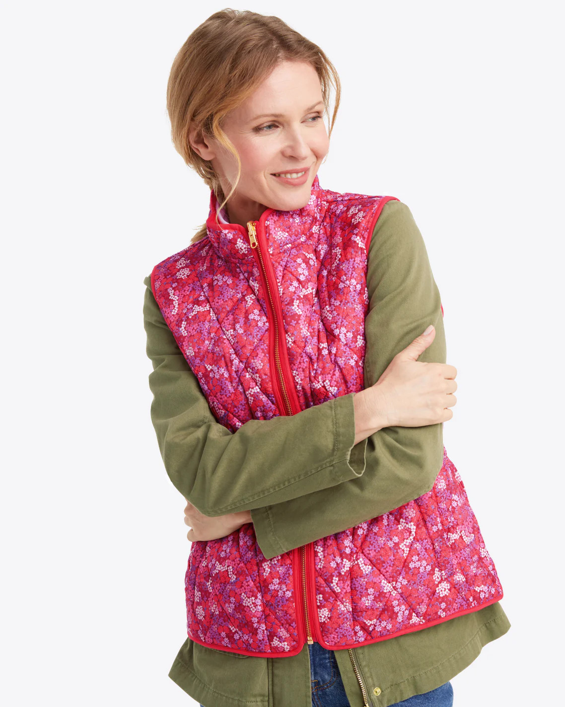Reversible Quilted Puffer Vest | Draper James (US)