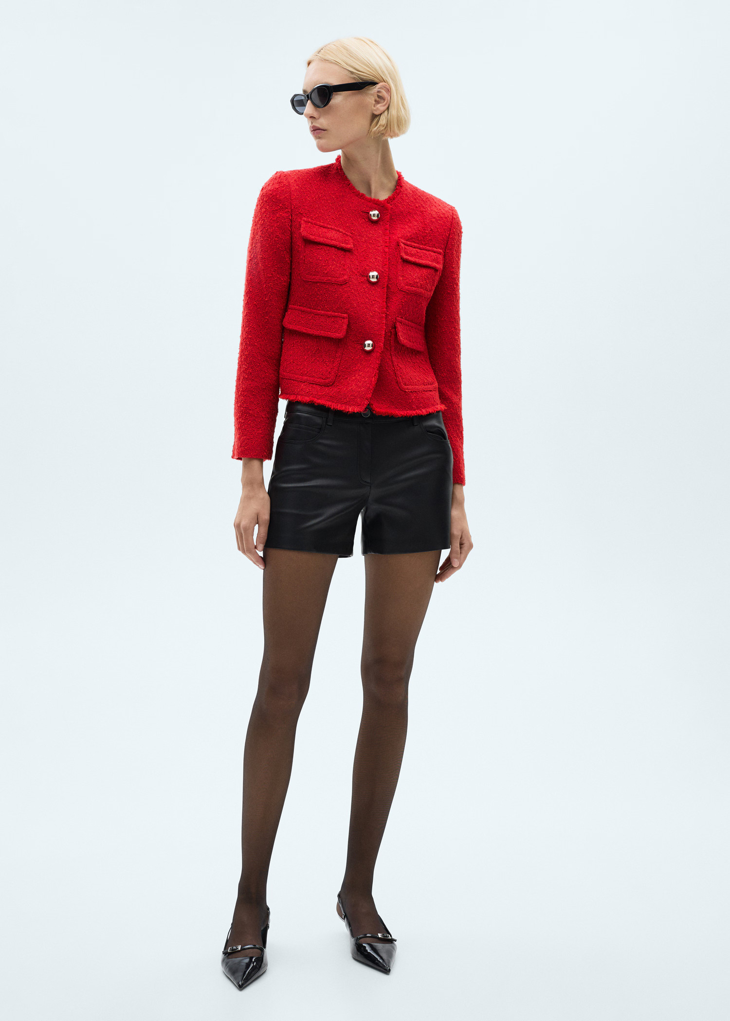 Pocket tweed jacket - Women | MANGO USA | Mango (US/MX/AU)