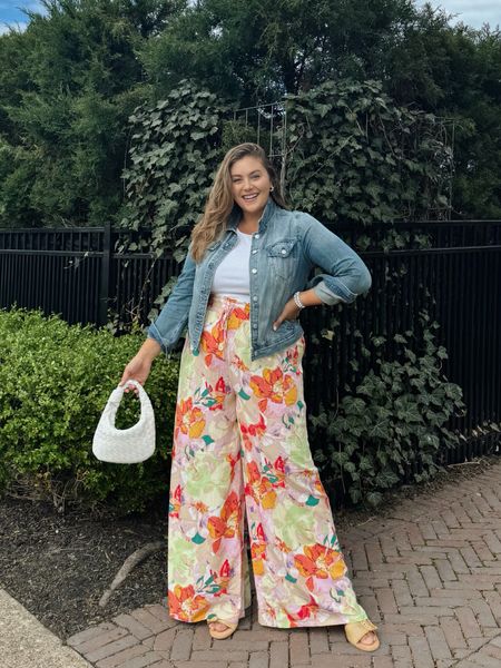 Most loved of May, fun printed wide leg pants. Wearing size XXL, come in plus & petite sizing too! 

#LTKStyleTip #LTKWorkwear #LTKMidsize