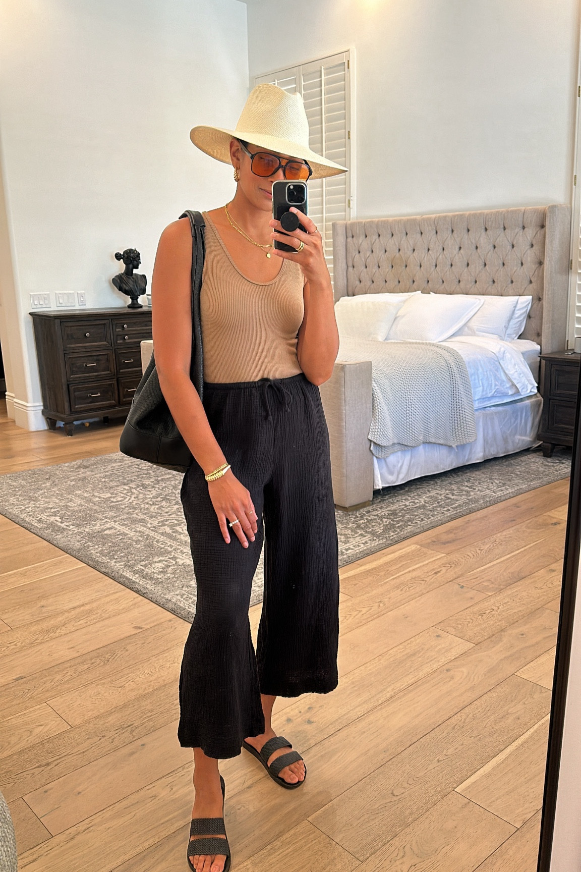 SUMMER OUTFIT INSPO//get you some gauze pieces for warmer days!!! These pants are so good styled all the ways, tons of matching pieces linked too!!

#summer #outfits #resort #outfitinspo #matchingsets 

#LTKFindsUnder50 #LTKFindsUnder100 #LTKStyleTip