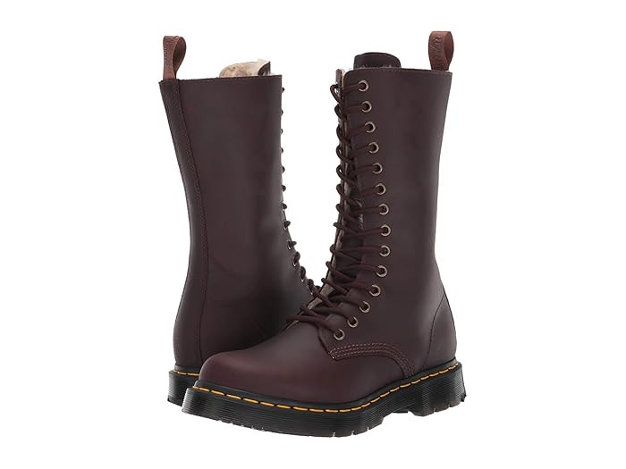 Dr. Martens 1914 Kolbert Tall Wintergrip (Dark Brown Snowplow Waterproof) Women's Shoes | Zappos