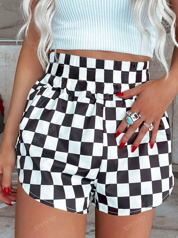 Checkered  Shorts | SHEIN
