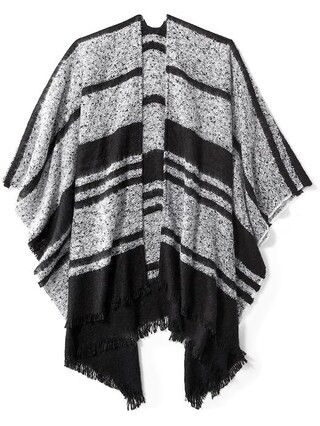 Textured-Stripe Poncho for Women | Old Navy US