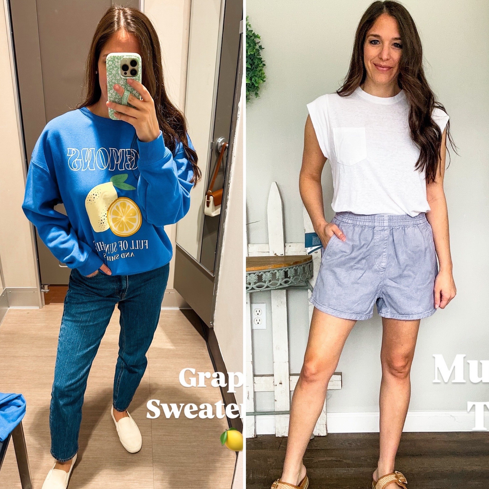 Target 25% off 
Sweatshirt XS 
Shorts XS 
Top XS 

#LTKStyleTip #LTKFindsUnder50 #LTKFindsUnder100