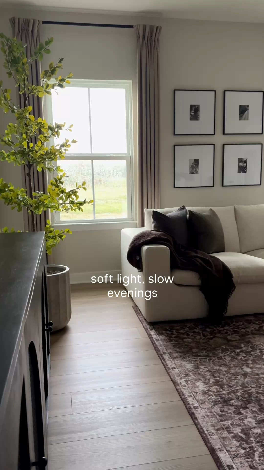 Cream sofa, washable sofa covers, living room, living room styling, sofa styling, pillow covers, brown rug, loloi rug, faux tree, gallery wall, wood coffee table, olive ateliers coffee table, scallop tray, throw blanket

#LTKHome #LTKstorytime #LTKdayinmylife