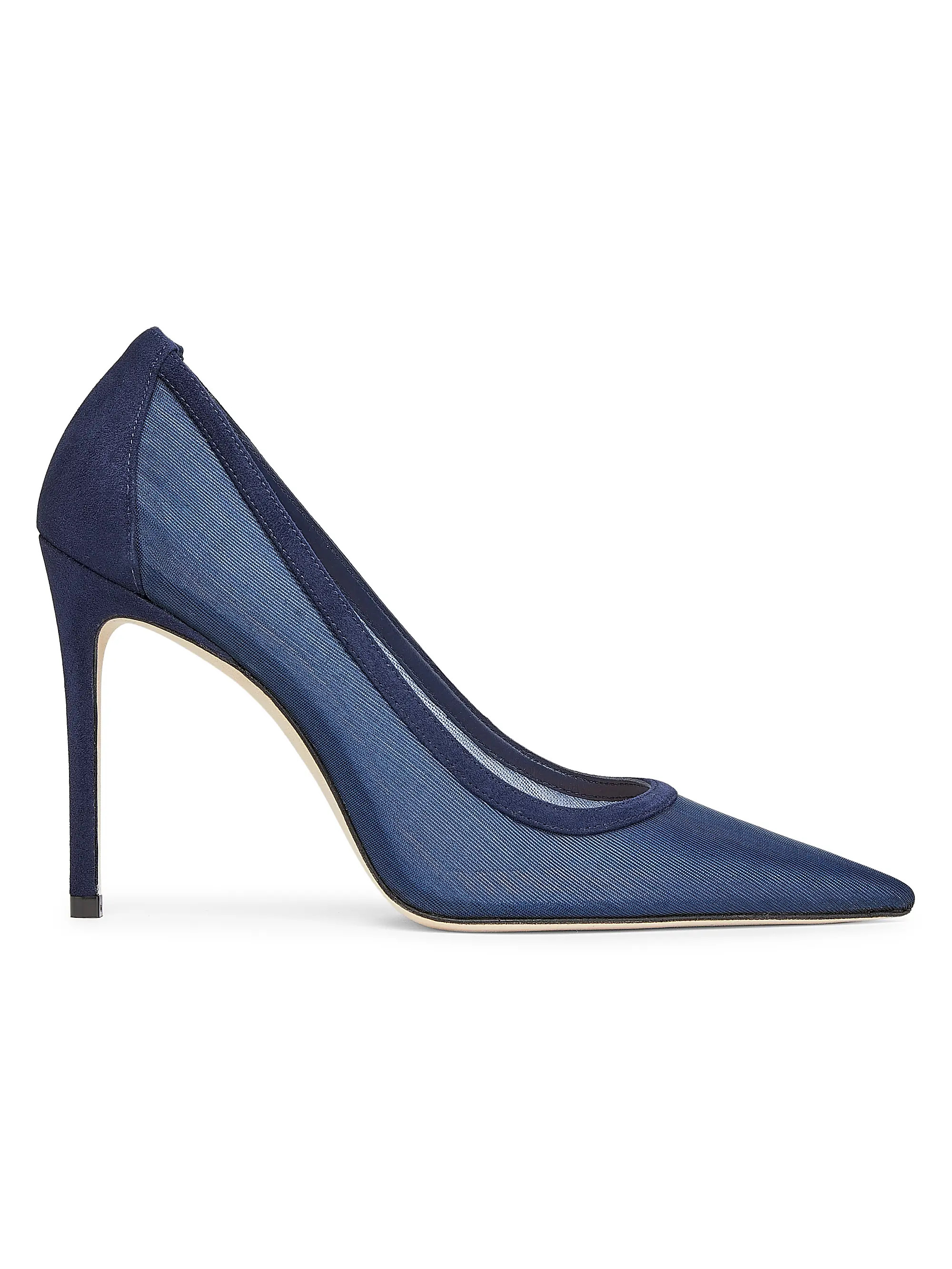 100MM Mesh & Suede Pumps | Saks Fifth Avenue