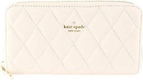 Kate Spade Carey Quilted Leather Large Continential Wallet (Parchment) | Amazon (US)