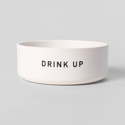 Dog Bowl with Resist Pattern - Matte White - 6cup - Boots & Barkley™ | Target