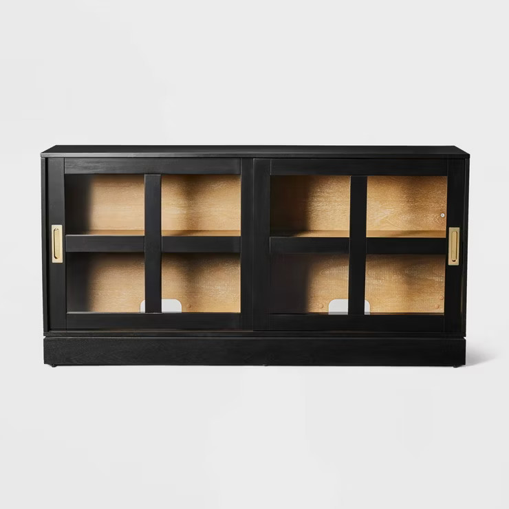 Promontory Sliding Glass TV Stand - Threshold™ designed with Studio McGee | Target