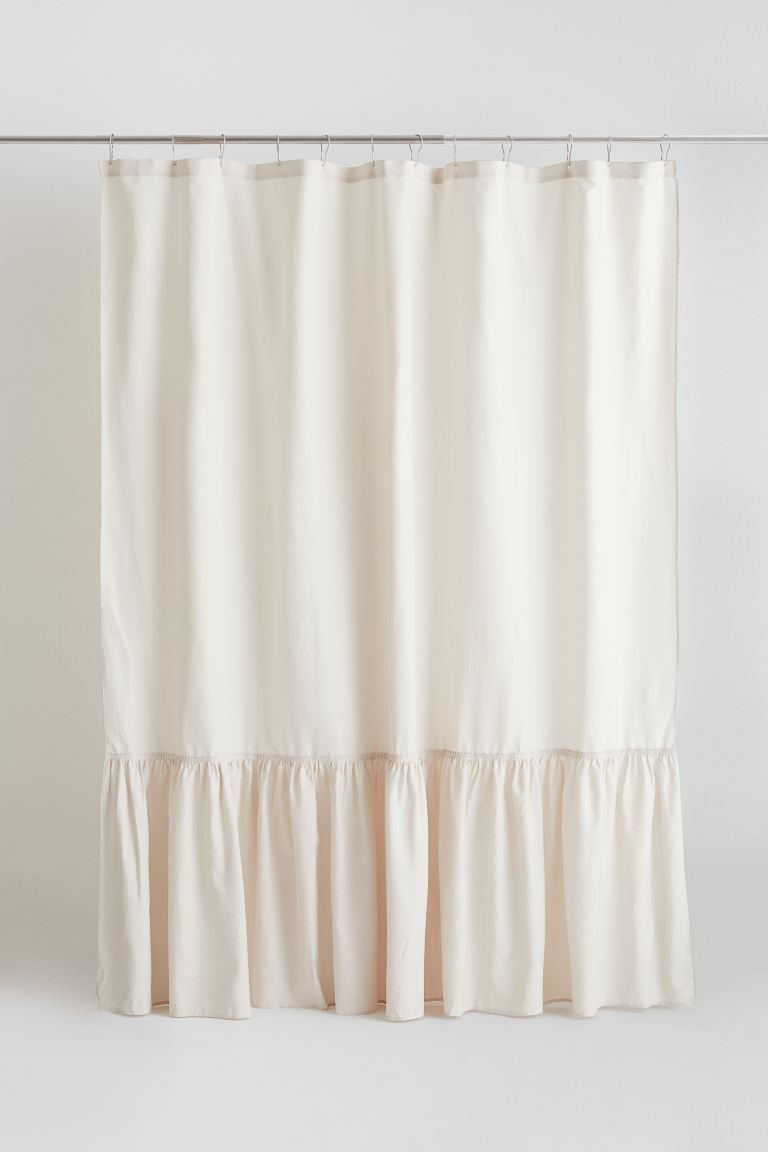 Flounce-trimmed Shower Curtain | H&M (US + CA)
