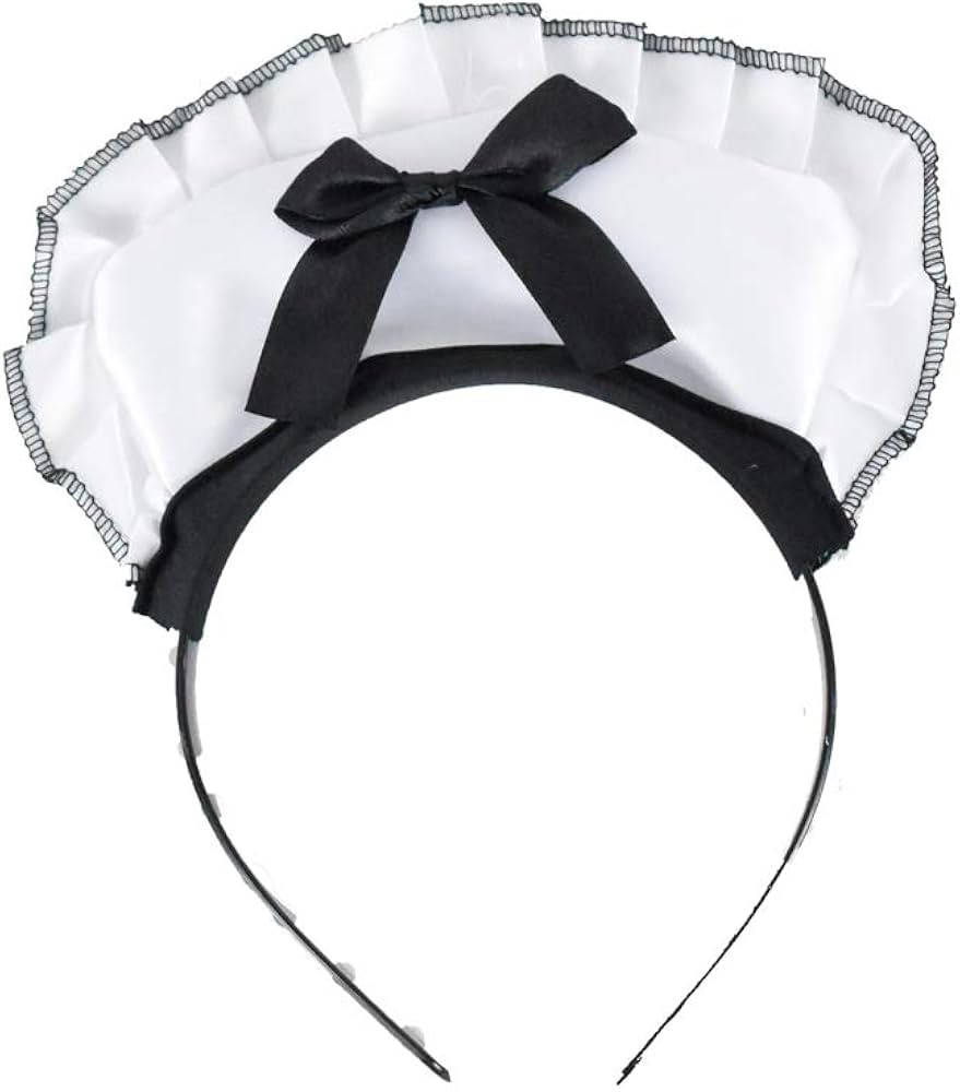 Maid Headband Sexy Victorian Burlesque White & Black | Amazon (US)