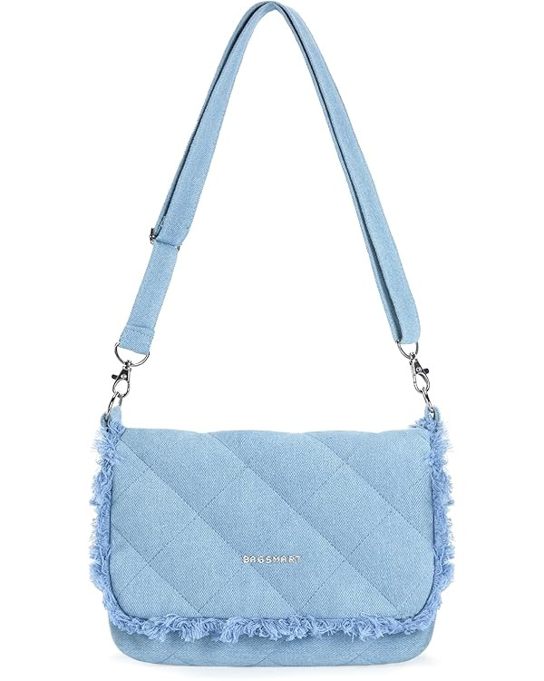 BAGSMART Denim Purse Crossbody Bag for Women Jean Canvas Shoulder Bag Purse Handbag Retro Blue To... | Amazon (US)